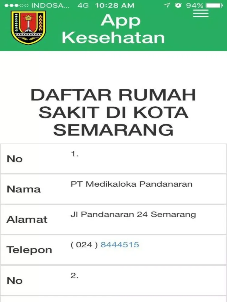 Скриншоты Info Kesehatan Semarang iPad 
