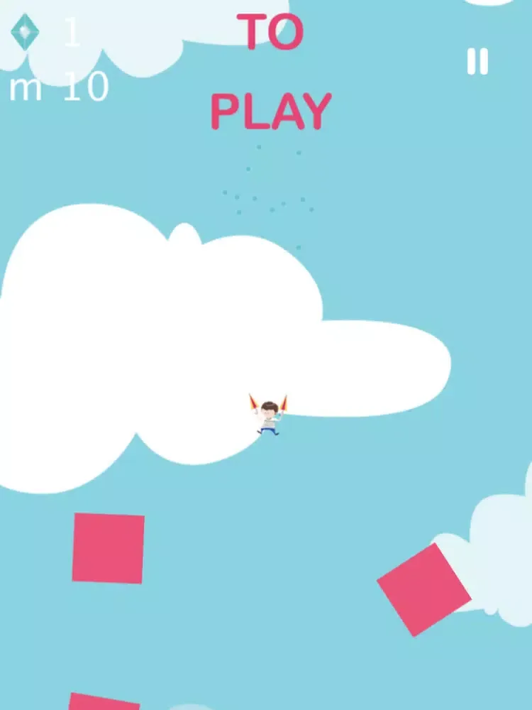 ภาพหน้าจอของ Parachutella iPad 