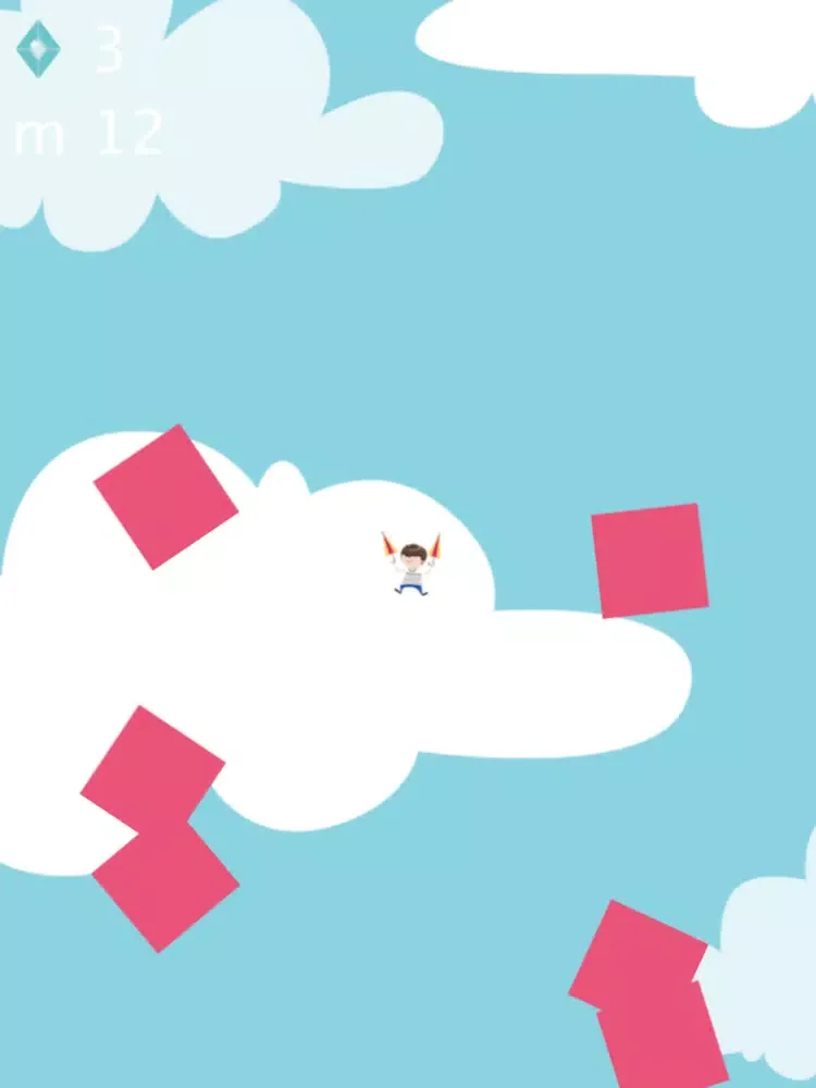 ภาพหน้าจอของ Parachutella iPad 