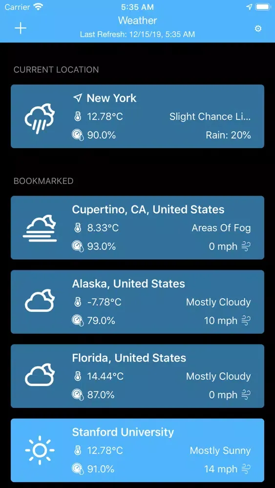 Screenshot di Weather U.S.