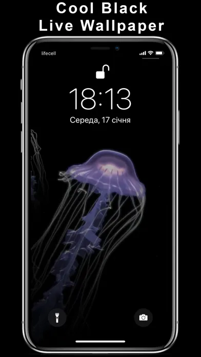Black Live Wallpapers 스크린샷