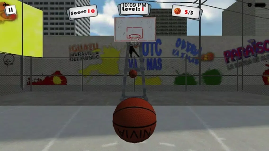 Basketball 3D Shoot Out Free Touch Ball Fly Top Air Action Arcade Game Ekran Görüntüleri