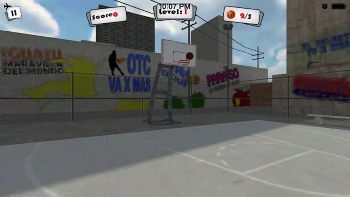 Basketball 3D Shoot Out Free Touch Ball Fly Top Air Action Arcade Game Ekran Görüntüleri