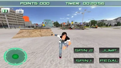ภาพหน้าจอของ Roller Skating 3D Free Skate Action Board Game