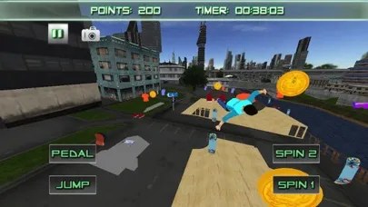 ภาพหน้าจอของ Roller Skating 3D Free Skate Action Board Game