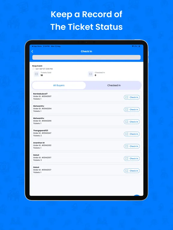Sulekha Event Organizer iPad  स्क्रीनशॉट