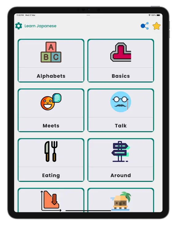 Capturas de tela do Learn Japanese Language!! iPad 