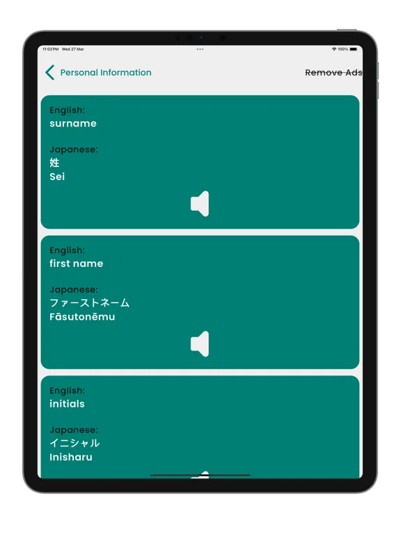 Capturas de tela do Learn Japanese Language!! iPad 