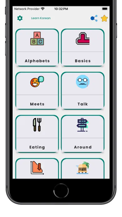 Tangkapan layar Learn Korean Language Fast