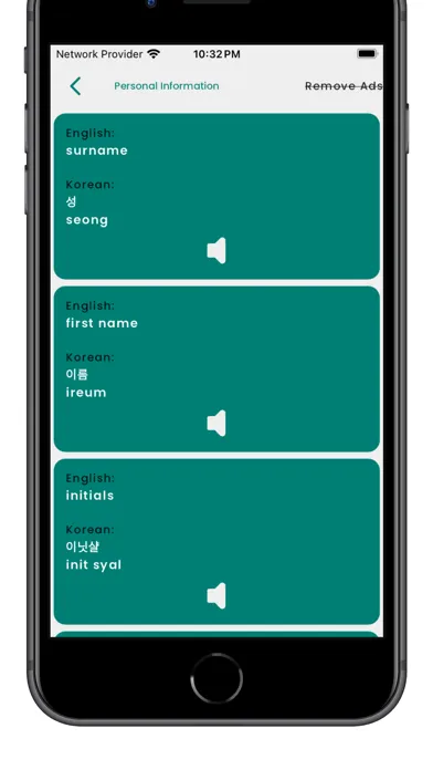 Tangkapan layar Learn Korean Language Fast