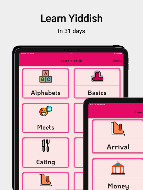 Learn Yiddish For Beginners iPad 应用截图