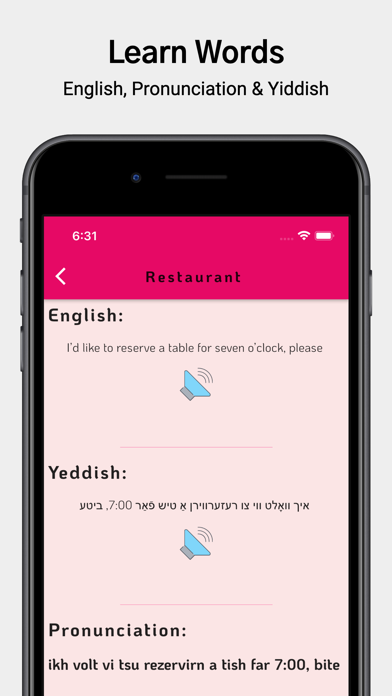 Learn Yiddish For Beginners应用截图
