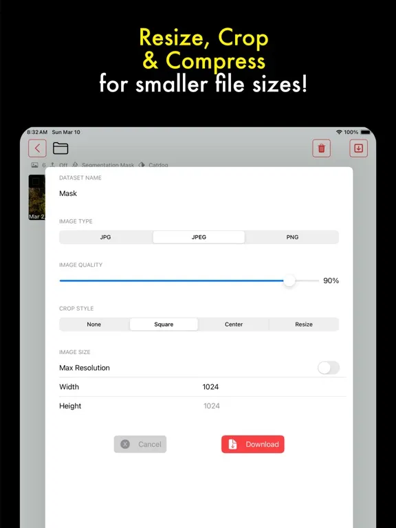 AI Capture: Create ML Datasets iPad 应用截图