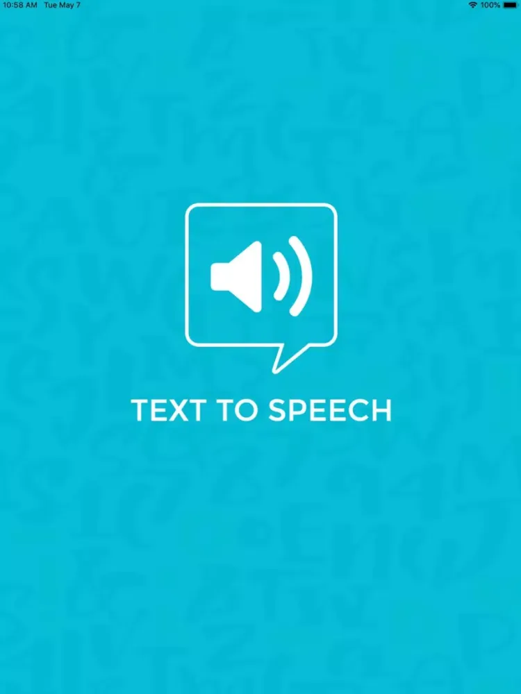 Text To Speech -Text to iVoice iPad 應用截圖