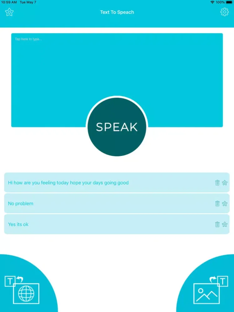 Text To Speech -Text to iVoice iPad 應用截圖