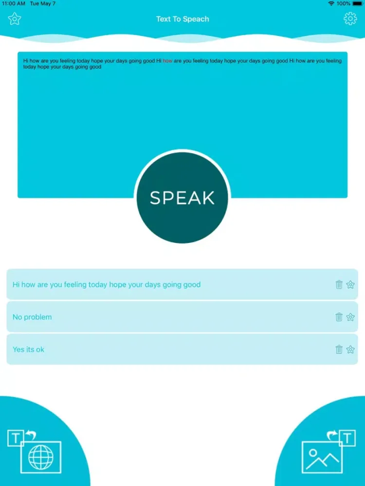 Text To Speech -Text to iVoice iPad 應用截圖