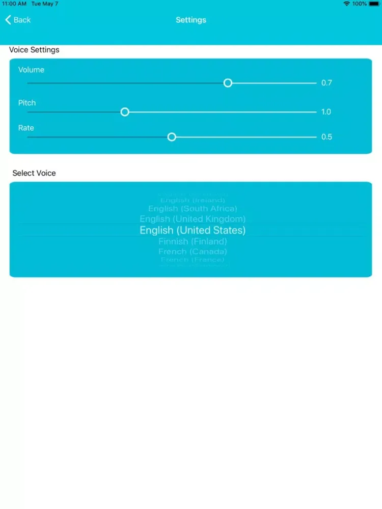 Text To Speech -Text to iVoice iPad 應用截圖