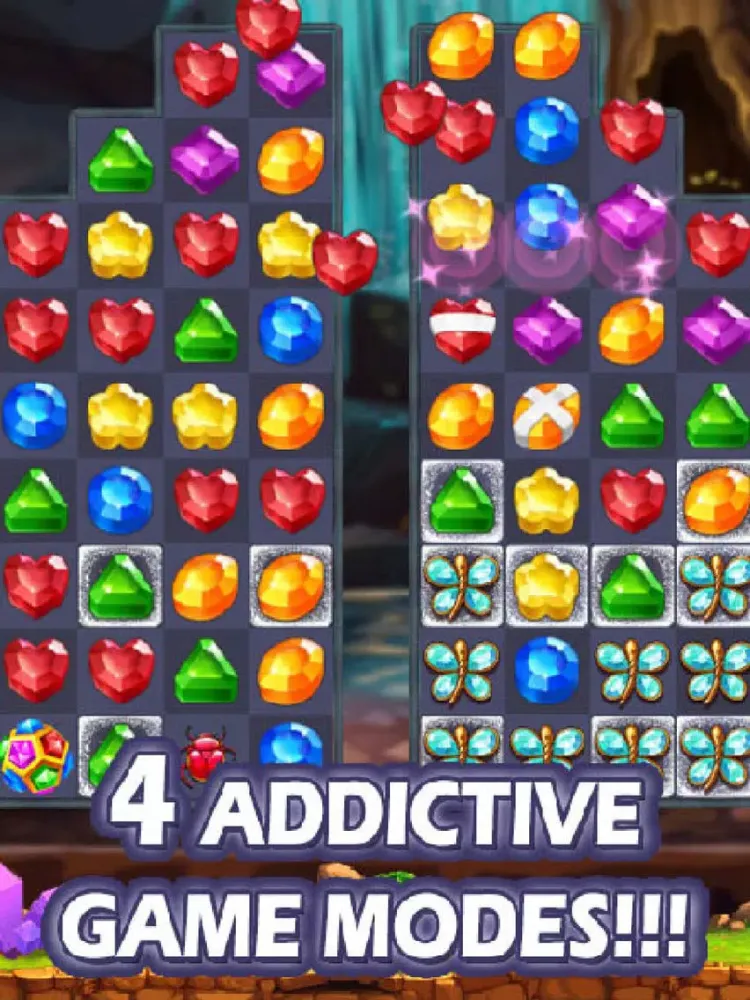 Jewels & Gems Matching Game iPad  Screenshots