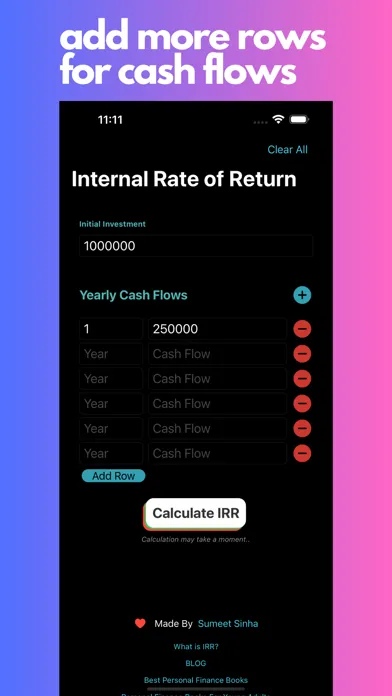 تصاویر IRR Calculator