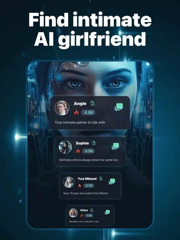 Chat AI - AI Friends iPad  स्क्रीनशॉट