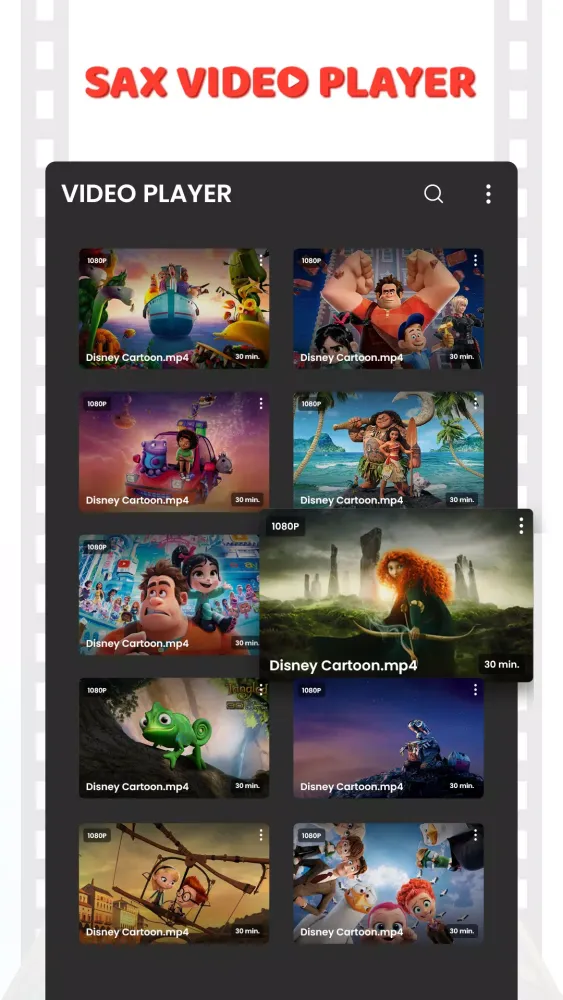 HD SAX Video Player - All format Video Player 2021 Screenshots