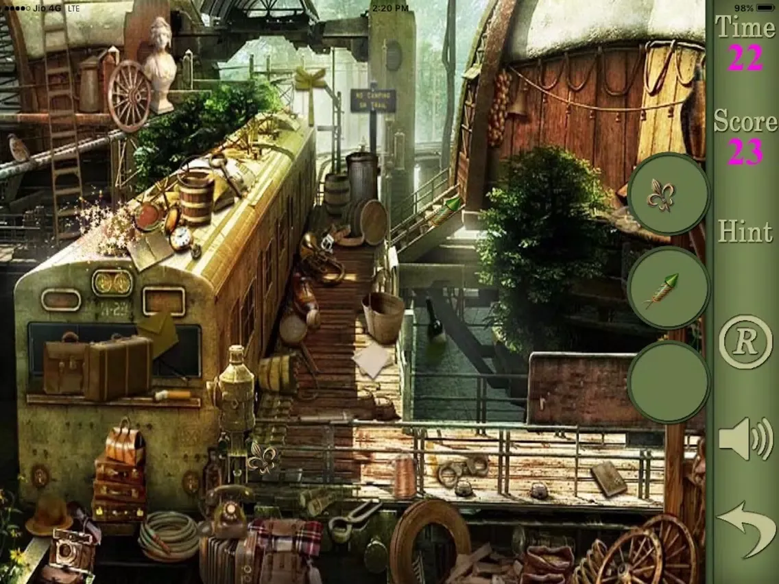 Zrzuty ekranu Hidden Objects Of A Thief On A Train iPad 