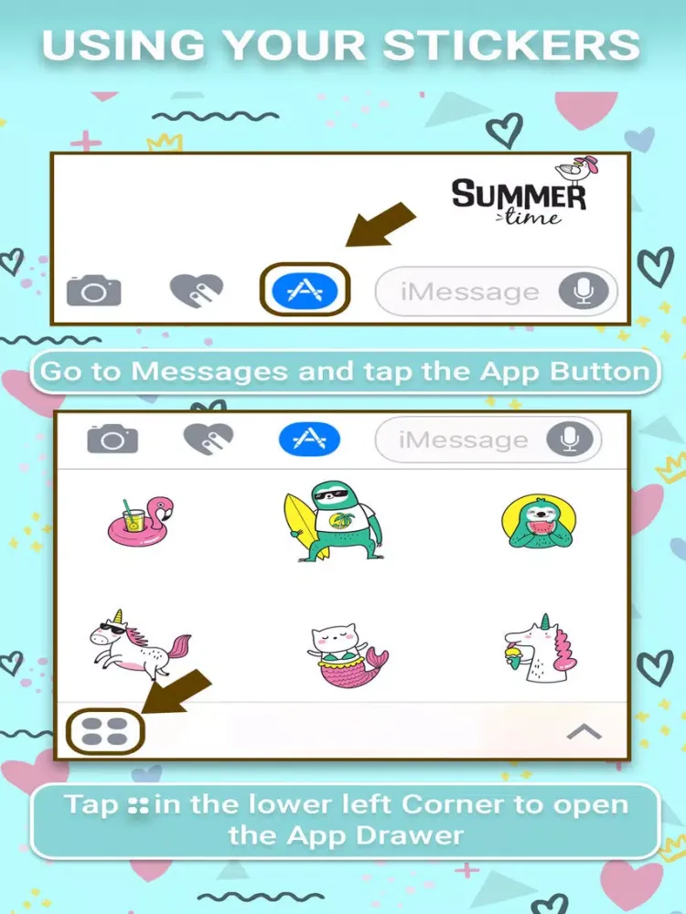صور Summer: Animated Stickes iPad 