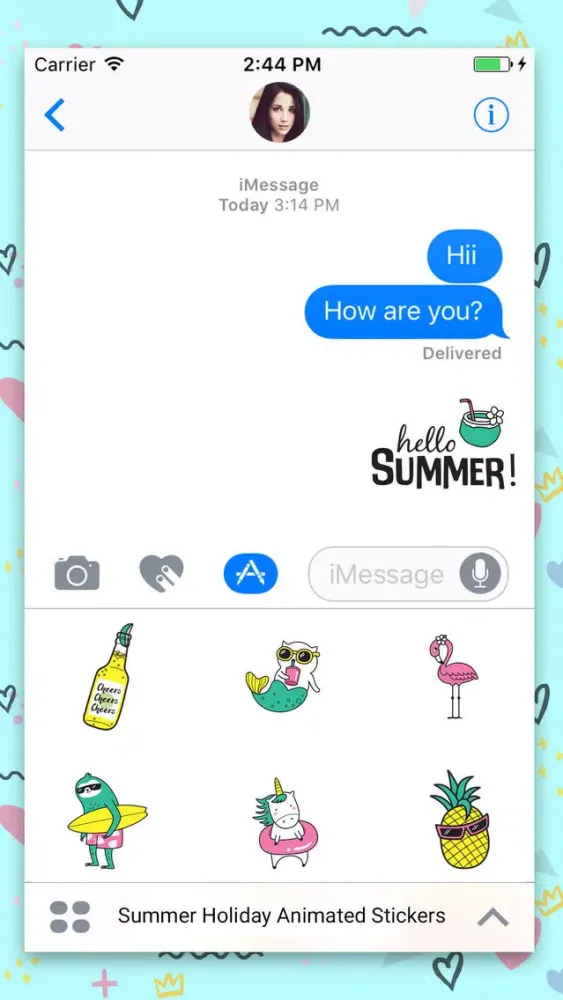 صور Summer: Animated Stickes