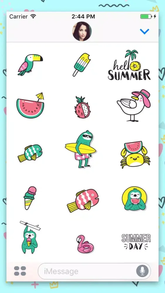 صور Summer: Animated Stickes