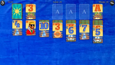 Capturas de pantalla de Summer Solitaire.
