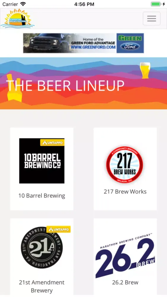 Tangkapan layar Brews Fest