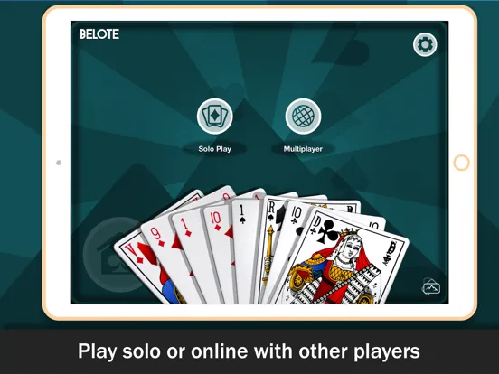 تصاویر Belote online card game iPad 