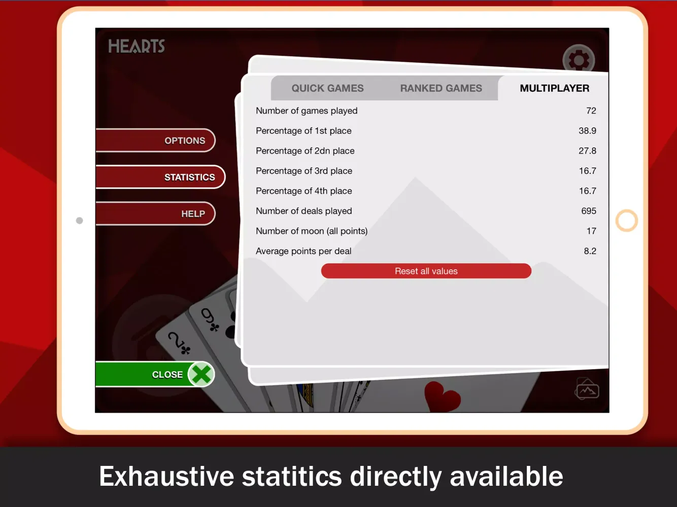 Screenshot di Hearts online