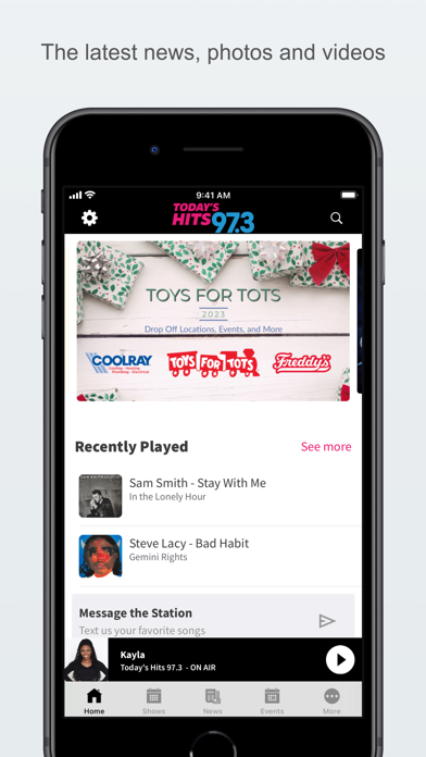 Today’s Hits 97.3 Screenshots