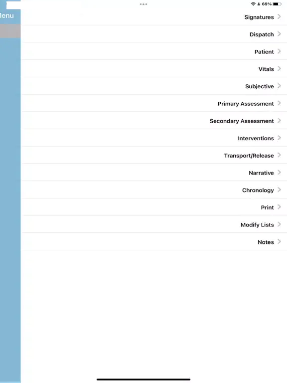 PCR-EMS iPad  Screenshots