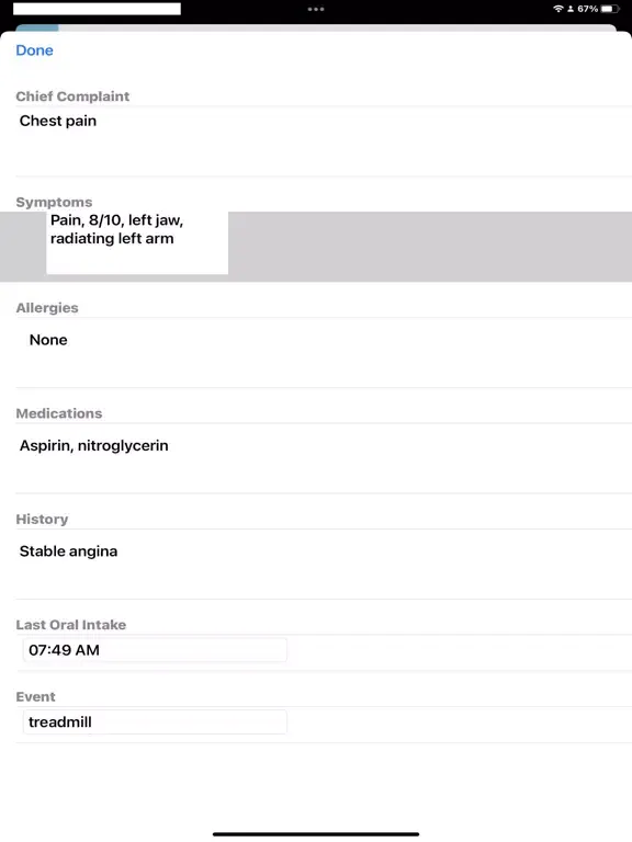 PCR-EMS iPad  Screenshots