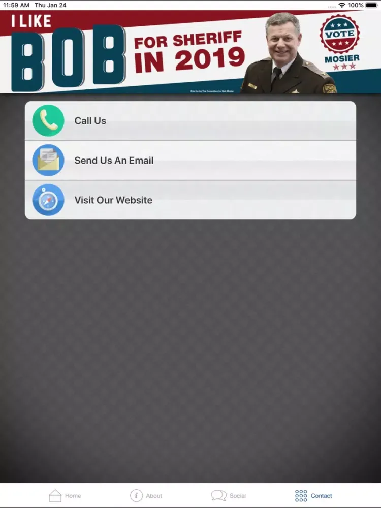 Скриншоты Re-Elect Sheriff Mosier iPad 