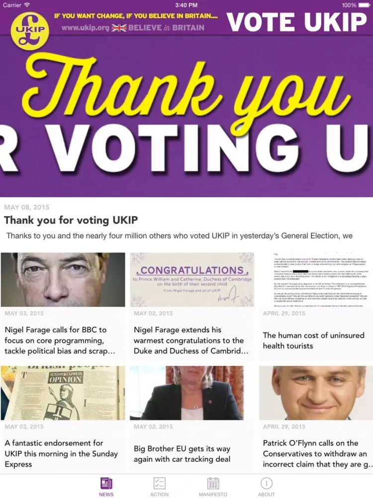 UKIP - UK Independence Party iPad  Screenshots