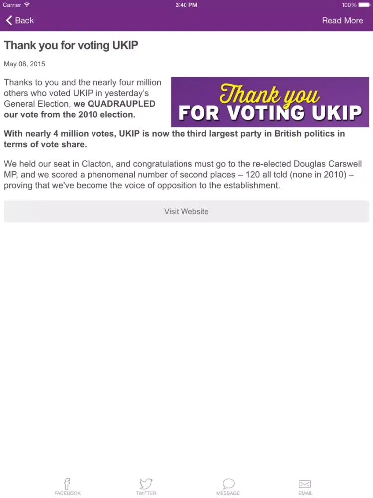 UKIP - UK Independence Party iPad  Screenshots
