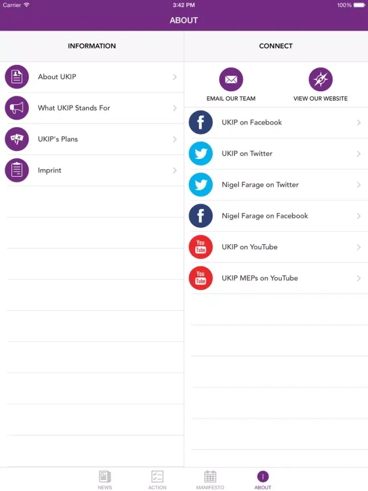 UKIP - UK Independence Party iPad  Screenshots