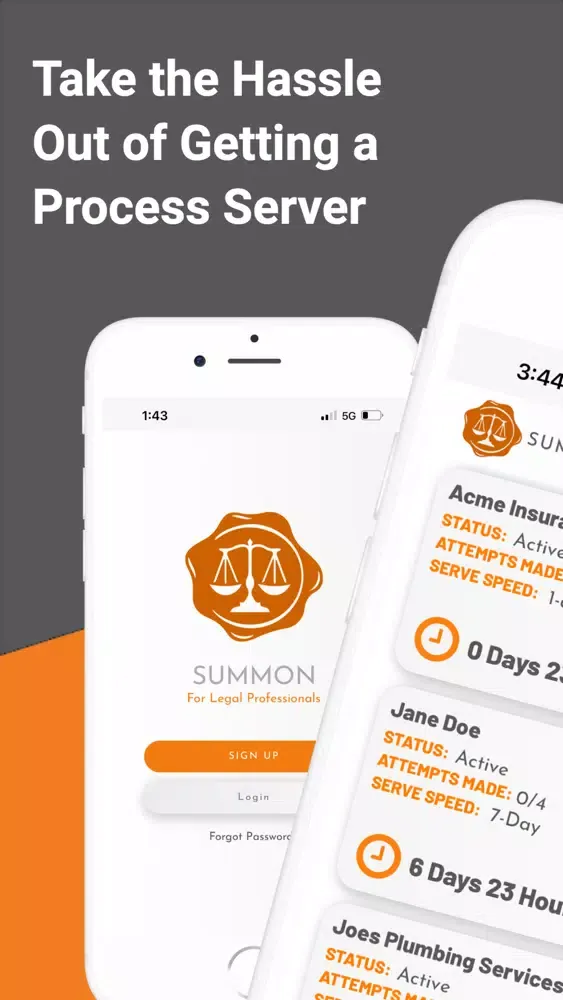 Summon - Get A Process Server應用截圖