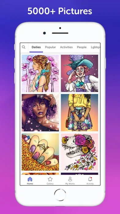 Recolor: Coloring Book. سکرین شاٹس