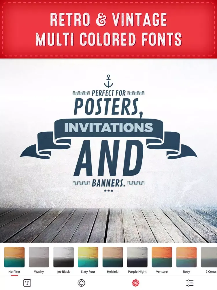 Retype - Typography Photo Editor iPad 应用截图