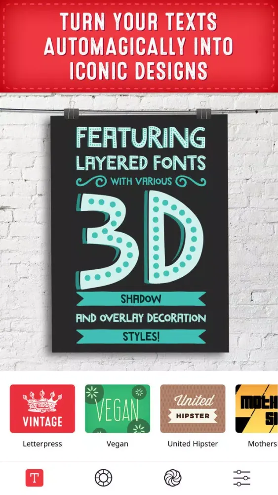 Retype - Typography Photo Editor应用截图