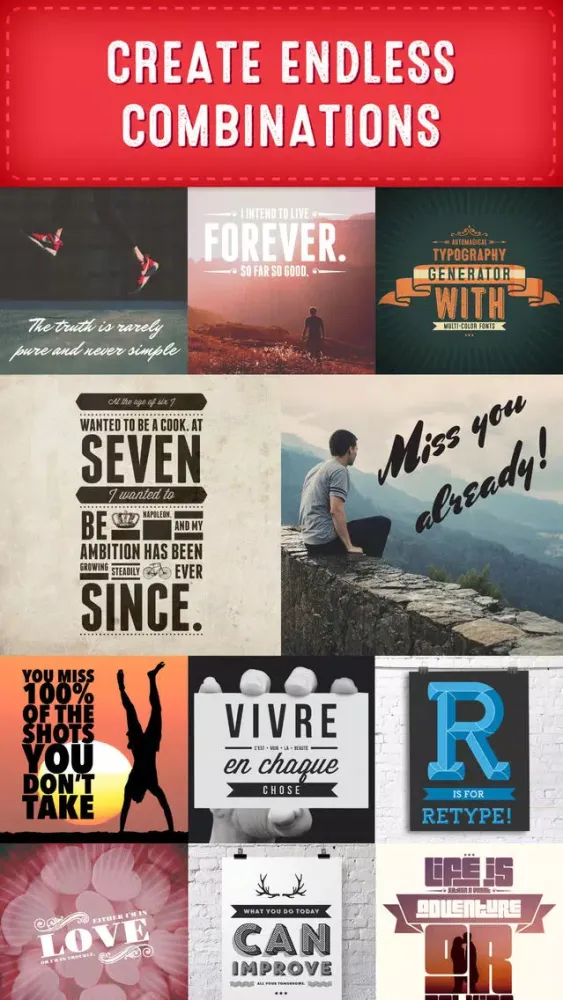 Retype - Typography Photo Editor应用截图