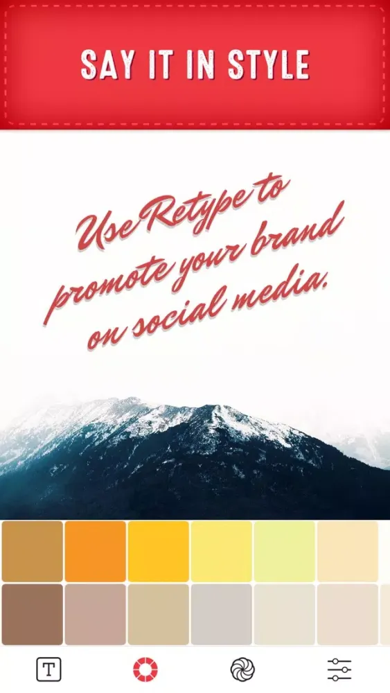 Retype - Typography Photo Editor应用截图