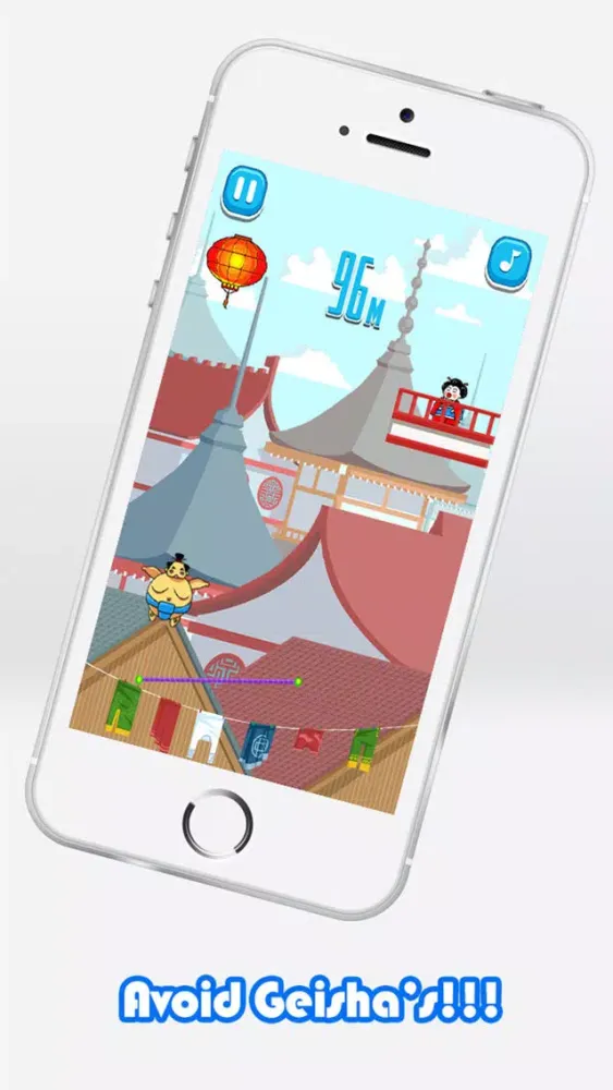 Скриншоты Sumo Wrestler Jump - addictive trampoline game