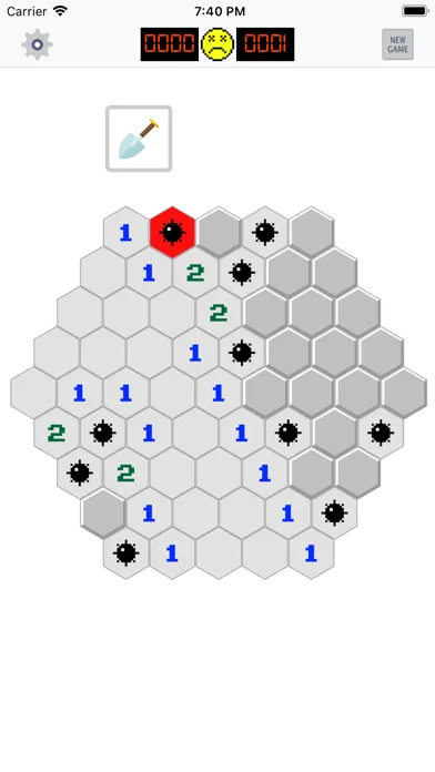 Mines Hex - Hexagon Sweeper سکرین شاٹس