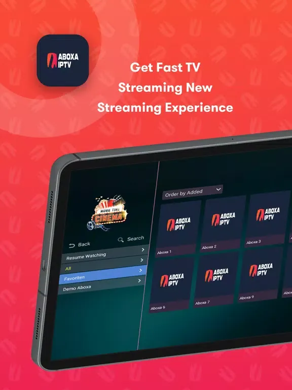 Aboxa IPTV – Smart m3u Player iPad  Screenshots