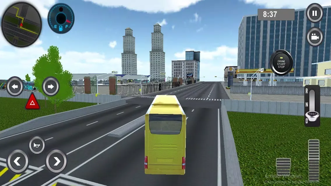 Tangkapan layar Coach Bus Driving Transporter